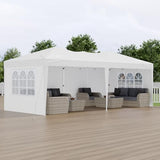 VEVOR Pop Up Canopy, 10 x 20 FT Instant Canopy Portable Gazebo with 3 Sidewalls & 2 Ventilated Windows, Height Adjustable Pop-Up Outdoor Shelter Tent for Events, Patio, Backyard, Party, Parking VEVOR