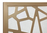 Roundhill Furniture Giyano 4 Panel Screen Room Divider, Gold Roundhill Furniture