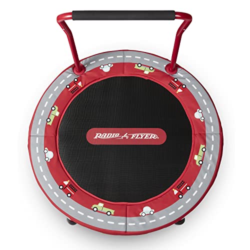 Radio Flyer 2-in-1 Kids' Trampoline, Mini Trampoline for Toddlers, Ages 3-6 Years Radio Flyer