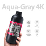 phrozen Aqua 4K Resin for High-Precision 3D Printing,405nm LCD UV-Curing Photopolymer Resin for Low Shrinkage, Great Detail, Low Odor, Non-Brittle (Gray, 1KG)