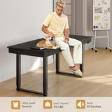 ONBRILL Standing Desk with Drawers, 63x26 Inches Rectangle Electric Stand Up Desk with Dual Motor and Memory Preset, Adjustable Height from 28-46 Inch for Home & Computer Workstation, Black ONBRILL