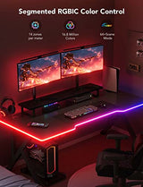 Govee RGBIC Gaming Lights, 10ft Neon Rope Lights Soft Lighting for Gaming Desks, LED Strip Lights Syncing with Razer Chroma, Support Cutting, Smart App Control, Music Sync, Adapter (Only 2.4G Wi-Fi) Govee