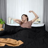 Utopia Bedding Duvet Cover Twin Size - 2 Piece with Zipper Closure - 1 Comforter Cover 68X90 Inches & 1 Pillow Sham 20X26 Inches (Black) Comforter Not Included Utopia Bedding