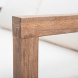 Merax 2-Piece Outdoor Acacia Wood Loveseat Sofa Couch with Coffee Table,Patio Furniture Conversation Set for Backyard Merax