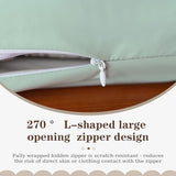 imflmats Japanese Floor Futon Mattress Cover with Zippered Twin Size 82" L x 41" W Portable Camping Mat Washable Tatami Mattress Cover Green imflmats