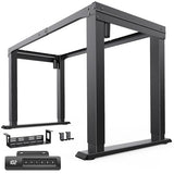 HUANUO 4 Legs Standing Desk Frame, Dual Motor Height Adjustable Electric Sit Stand Desk Frame for Home & Office, Heavy Duty Steel, Memory Controller, Frame Only, Black HUANUO