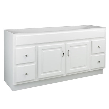 Design House Concord 60 Inch Bathroom Vanity, Ready to Assemble, Solid Wood, White, 587030 Design House