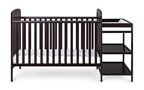 Suite Bebe Ramsey 3 in 1 Convertible Crib and Changer in an Espresso Finish