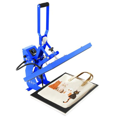 16x24 inch Automatic Hot Stamping Machine, Clamshell Heat Press Transfer T-Shirt 110V Sublimation Automatic Open Digital Transfer Heat Press Machine Fichiouy