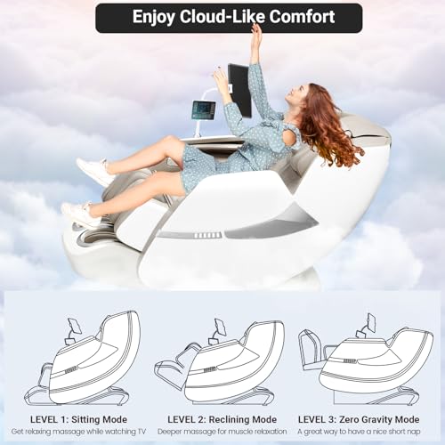 KoziSense A18 3D Massage Chair Full Body, Zero Gravity SL-Track Shiatsu Massage Recliner Chair with Heat, AI Control, Body Scan and Calfrest Extension (Upgraded) KoziSense