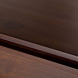 SIMPLIHOME Artisan SOLID WOOD 30 inch Wide Contemporary Low Storage Cabinet in Russet Brown, with 2 Tempered Glass Doors, 2 Adjustable Shelves SIMPLIHOME