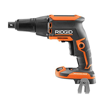 RIDGID 18-Volt Cordless Brushless Drywall Screwdriver with Collated Attachment (Tool-Only) - WoodArtSupply