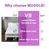 MUSOLEI Unicorn Fitted Sheet Set Full Unicorn Bedding Girls Rainbow Star Sheet Pink Flower Bedding Set Unicorns Girl Bed Sheets 1 Fitted Sheet with 2 Pillowcases Multi-Colour Full MUSOLEI