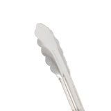 Vollrath 4781230 Jacob's Pride 12-Inch Scalloped Utility Tong (Stainless Steel, Kool-Touch Handle, Blue, NSF) Vollrath