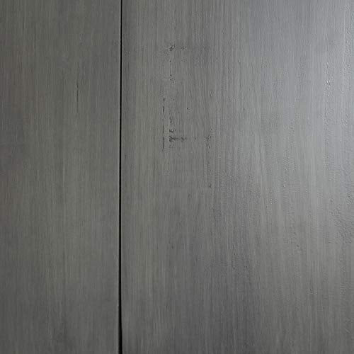 Walker Edison Andre Modern Solid Wood Dining Table, 52 Inch, Grey Walker Edison