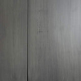 Walker Edison Andre Modern Solid Wood Dining Table, 52 Inch, Grey Walker Edison