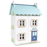Le Toy Van – Blue Belle Wooden Doll House | Girls & Boys 3 Storey Wooden Dolls House Play Set - Suitable for Ages 3+ Le Toy Van