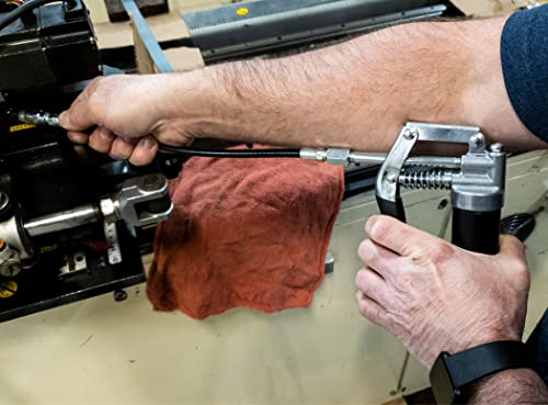 LubriMatic 30-800 Heavy Duty Mini Grease Gun w/ Pipe and Hose, Black/Silver Lubrimatic