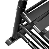 Balcony Porch Adult Rocking Chair, Wood Outdoor Indoor Porch Rocker Chair for Adult, All Weather- Resistant Patio Rocking Chair for Garden, Lawn, Balcony, Backyard, Black AOCOROE