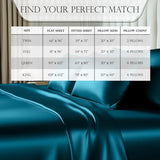 DECOLURE Satin Bed Sheets - 6 Piece Luxury Silky Queen Size Bedding Set - Softer Than Silk, Wrinkle-Free with 15” Deep Pocket Fitted Sheet, Perfect for Hair & Skin, Gifts for Women (Sea Teal) DECOLURE
