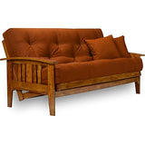 Nirvana Futons Westfield Wood Futon Frame - Full Size (Frame Only), Transform to 3 Positions - Sofa, Lounger, Bed Nirvana Futons