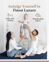 Good Sleep Bedding Twin XL Fitted Sheet - Single Fitted Sheet, 800 Thread Count, Egyptian Cotton Extra Long Twin, 16 Inch Deep Pocket, Soft & Breathable Dorm Sheets - Navy Blue Good Sleep Bedding