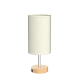 Yarra-Decor Bedside Lamps with USB Port - Touch Control Table Lamp for Bedroom Wood 3 Way Dimmable Nightstand Lamp Set of 2 with Round Flaxen Fabric Shade for Living Room, Dorm, Home Office (2 Pack) Yarra-Decor