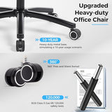 500lbs 3D Kneading Massage Office Chair with FootRest, Big and Tall Ergonomic Reclining Computer Gaming Chair, Padded Linkage Armrests, Heavy Duty Metal Base Executive Office Chair CHAIRKER