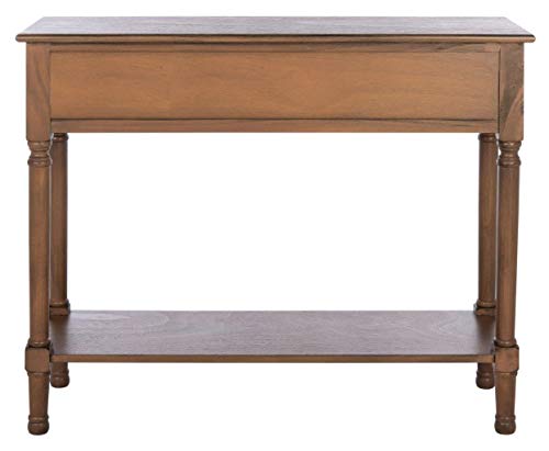 SAFAVIEH Home Collection Peyton Brown 2-Drawer Console Table CNS5704C Safavieh