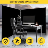 Room Divider 6FT Single Panel Privacy Screen, 71'' Wide Fabric Indoor Room Divider Wall Divider for Room Separation, Portable Room Partitions and Dividers Freestanding Temporary Wall Room Separators HOMSCREENER