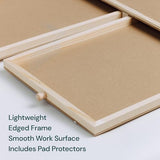 PLAYVIBE Rotating Jigsaw Puzzle Board with Drawers 1000 Piece – Puzzle Table with Cover, 4 Drawers, 22 1/4” x 30" – Wooden Puzzle Organizer – Puzzle Accessories PLAYVIBE