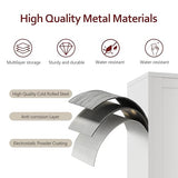 AUEYTVR Metal Bathroom Storage Cabinet,47" Bathroom Storage Unit,Freestanding Bathroom Floor Cabinet with 4 Doors and 2 Adjustable Shelves for Bathroom,Kitchen,Living Room, Dining Room AUEYTVR