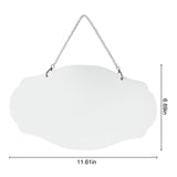 ZUYYON 3 Pcs Sublimation Blank Door Sign Aluminum Heat Transfer Door Hanger Double Side Printable Hanging Front Door Sign for DIY Crafts Foyer Garden Yard Bar Decor ZUYYON