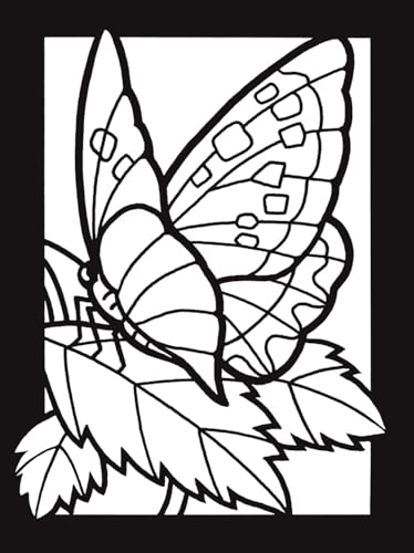 Butterflies Mini Stained Glass Coloring Book (Dover Little Activity Books: Insects) Dover Publications