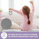 Lynmark® 2X Toddler Potty Training Bed Pads - Soft Waterproof Bedwetting Pee Protector Mat for Kids - Multi-Layer Non-Slip Washable Incontinence Mattress Sheet Absorbs Up to 2000ml - 33" x 27", Grey Lynmark