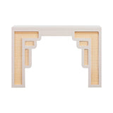 Tov Furniture Suzie Cream & Rattan Console Table Tov Furniture