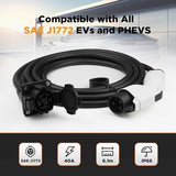 BESENERGY EV Charger Extension Cable 40 Amp 20ft Charging Cord for Electric Vehicle 220V-240V Compatible All SAE J1772 Chargers BESENERGY