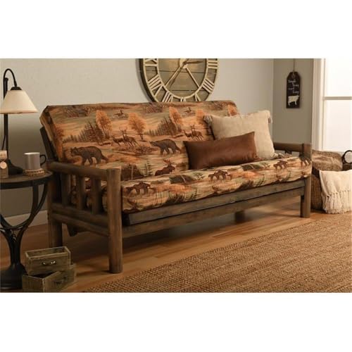 Pemberly Row 8" Full Size Spring Futon Mattress Replacement, Linen Fabric Cotton Sleeper Sofa Bed Mattress, Canadian-Frame Not Included Pemberly Row