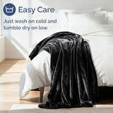 Ultra Soft Fleece Blanket King Size - Flannel Fleece Luxury King Blanket - Lightweight for Couch Bed Chair - Thick, Warm and Breathable - All Season Cozy Fuzzy, Anti-Static Microplush Bedding, Black CGK Unlimited