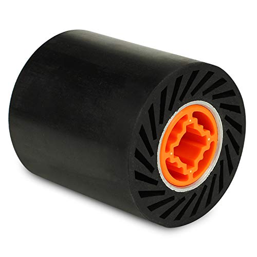 BHA Rubber Expanding Drum for Abrasive Sanding Bands, 3.5" x 4" with 3/4" Quad Keyway BHA