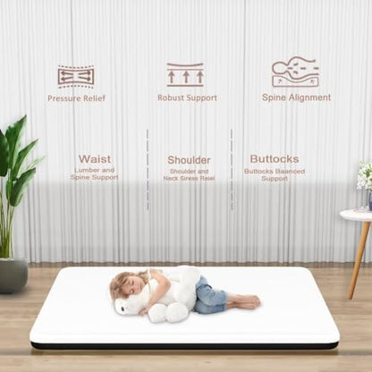 LIYIH 4 Inch Twin Mattress, Memory Foam Mattress, Twin Size Mattresses, Children’s Rooms Mattress,This Mattress has Almost no Odor,CertiPUR-US Certified【2024 New Version】