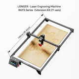 Longer RAY5 20W Laser Engraver with Air Pump and Y-Axis Extension Kit, Expand Working Area to 33.46" x 15.75", 3.5” Color Touch Screen, App Offline Control, DIY Engraver Tool for Metal/Glass/Wood Longer