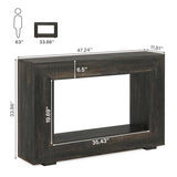 Tribesigns Farmhouse Console Table, 47 Inches Entryway Console Table with Storage, Industrial Hallway Accent Table for Living Room, Entrance Tribesigns