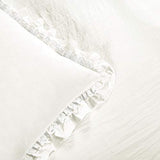 Lush Decor Ella Ruffle Lace Comforter, 3 Piece Set, Full/Queen, White - Cute Comforter - Queen Bedding Set - White Bedding Full Size - Coquette Decor - Ruffle Trim - Lace Trim Lush Decor