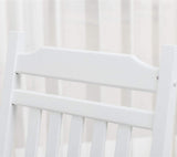 BplusZ KD-30W Wood Rocking Chair Porch Rocker Classic Outdoor White BplusZ