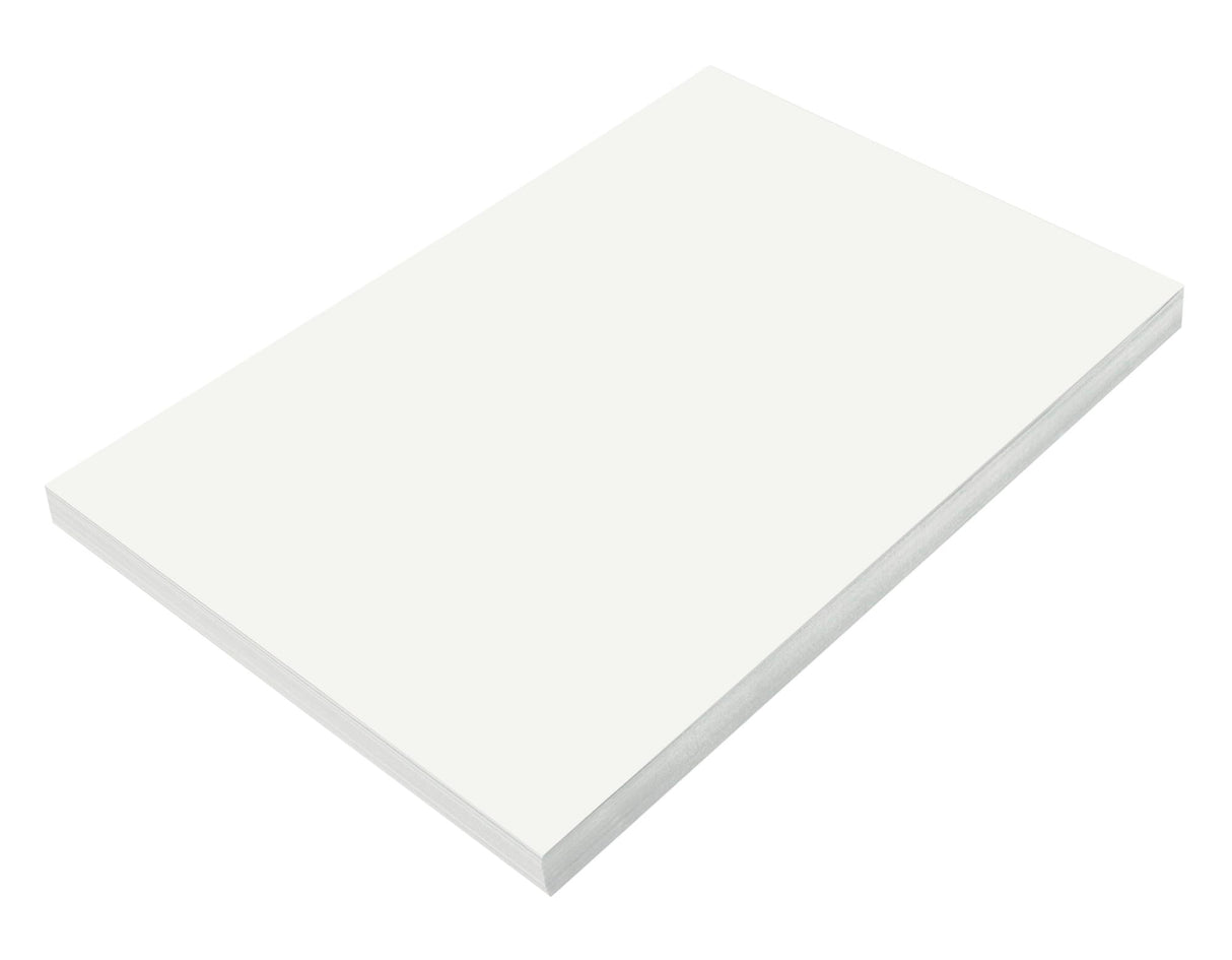 Prang (Formerly SunWorks) Construction Paper, White, 12" x 18", 100 Sheets Prang