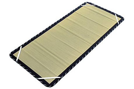 MIINA Japanese Traditional Igusa (Rush Grass) Tatami Mattress, Sleeping Mat, Japanese futon Mattress, Goza Mat (Twin, Natural) 35” X 79” MIINA