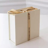 KissTies 4PCS Ties For Men White Solid Tie Wedding Neckties + 1 Gift Box KissTies