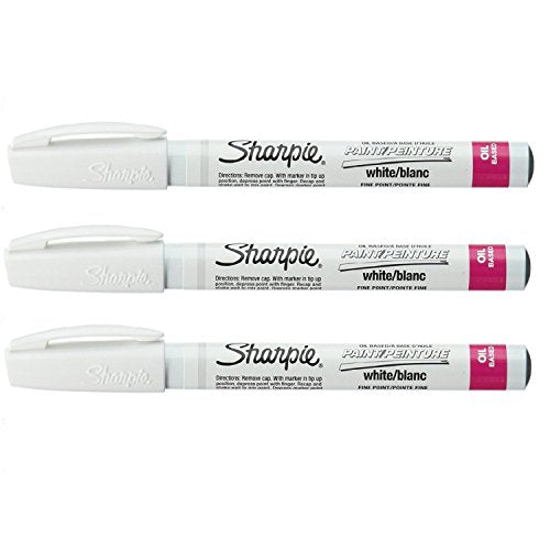 SHARPIE Fine Point Paint Marker [Set of 3] Color: White SHARPIE