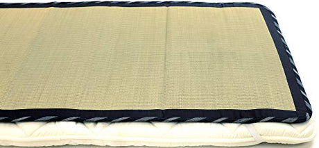 MIINA Japanese Traditional Igusa (Rush Grass) Tatami Mattress, Sleeping Mat, Japanese futon Mattress, Goza Mat (Twin, Natural) 35” X 79” MIINA